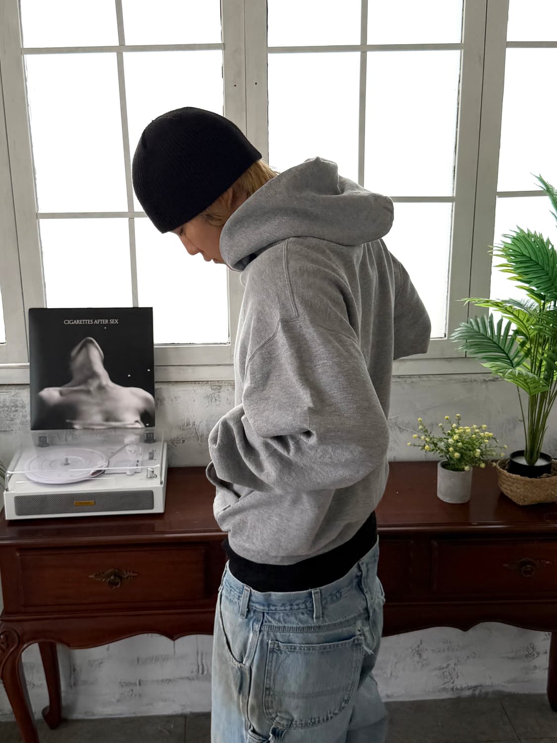 90‘s 러셀 후드 그레이 블랭크 상품이미지3