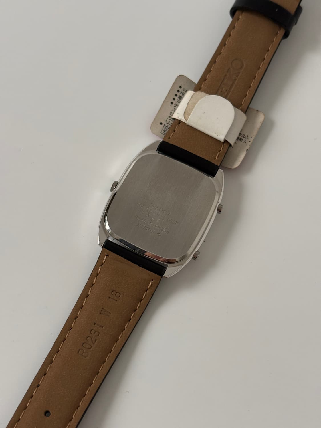 세이코 1980년대 실버 탱크 아나 디지 쿼츠 데드스탁 상품이미지7