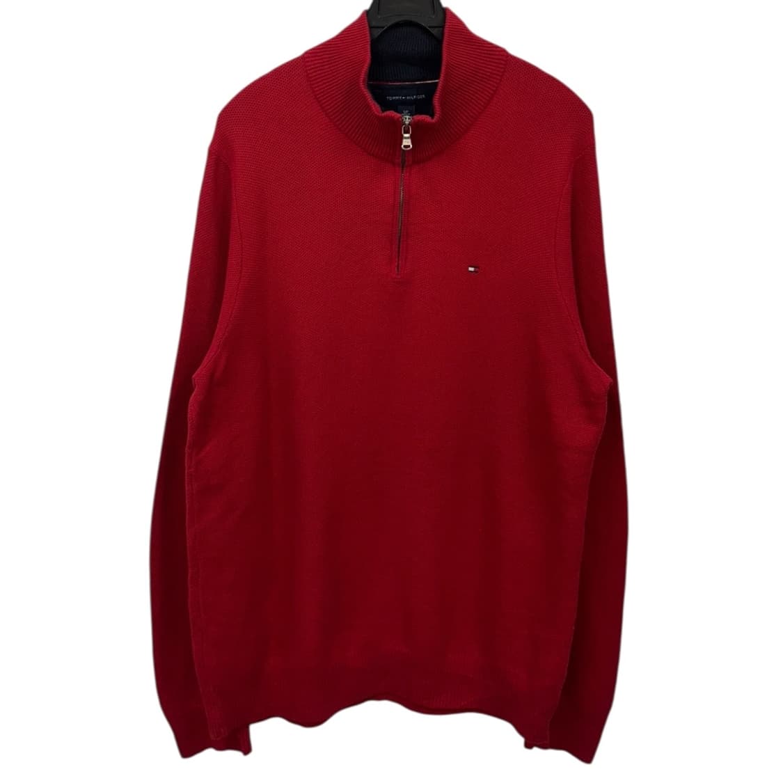 타미힐피거 울 니트 반집업 상품이미지1