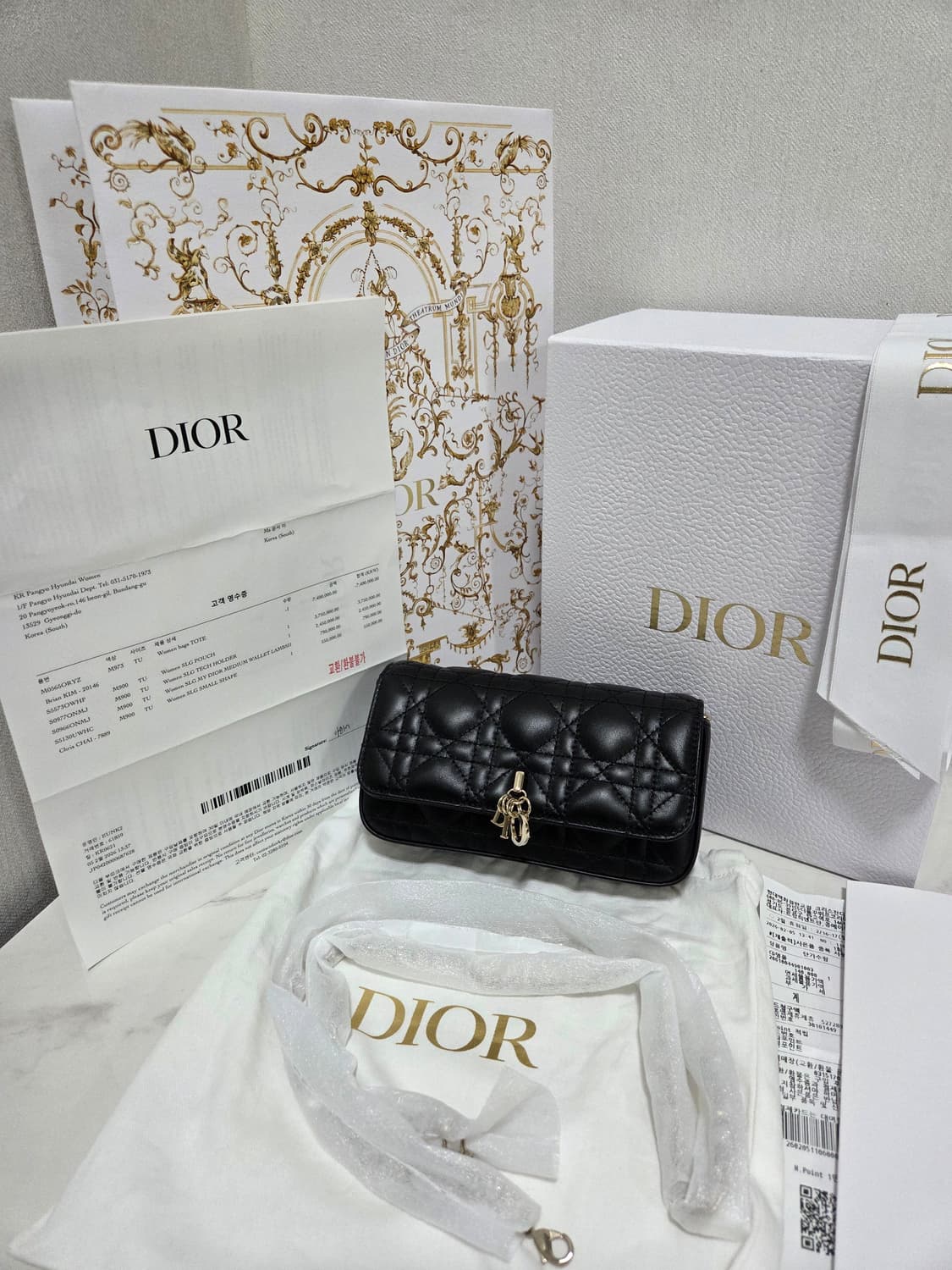 [새상품] 디올 까나쥬 휴대폰 파우치 숄더백 상품이미지1