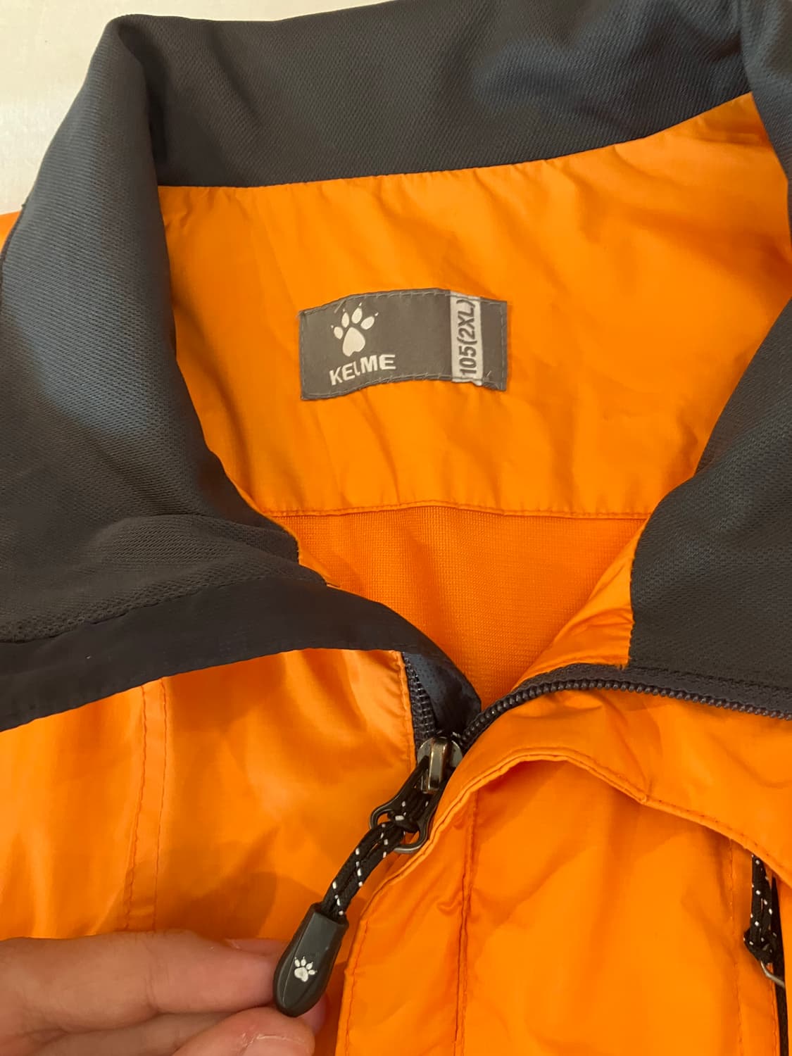 켈미 대전 시티즌 빈티지 바람막이 자켓 오렌지 상품이미지3