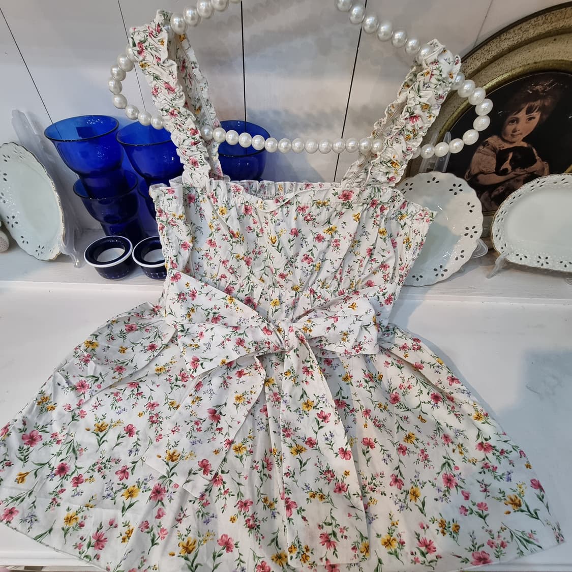 Liz Lisa 플라워 리본 숄더 블라우스탑 상품이미지4