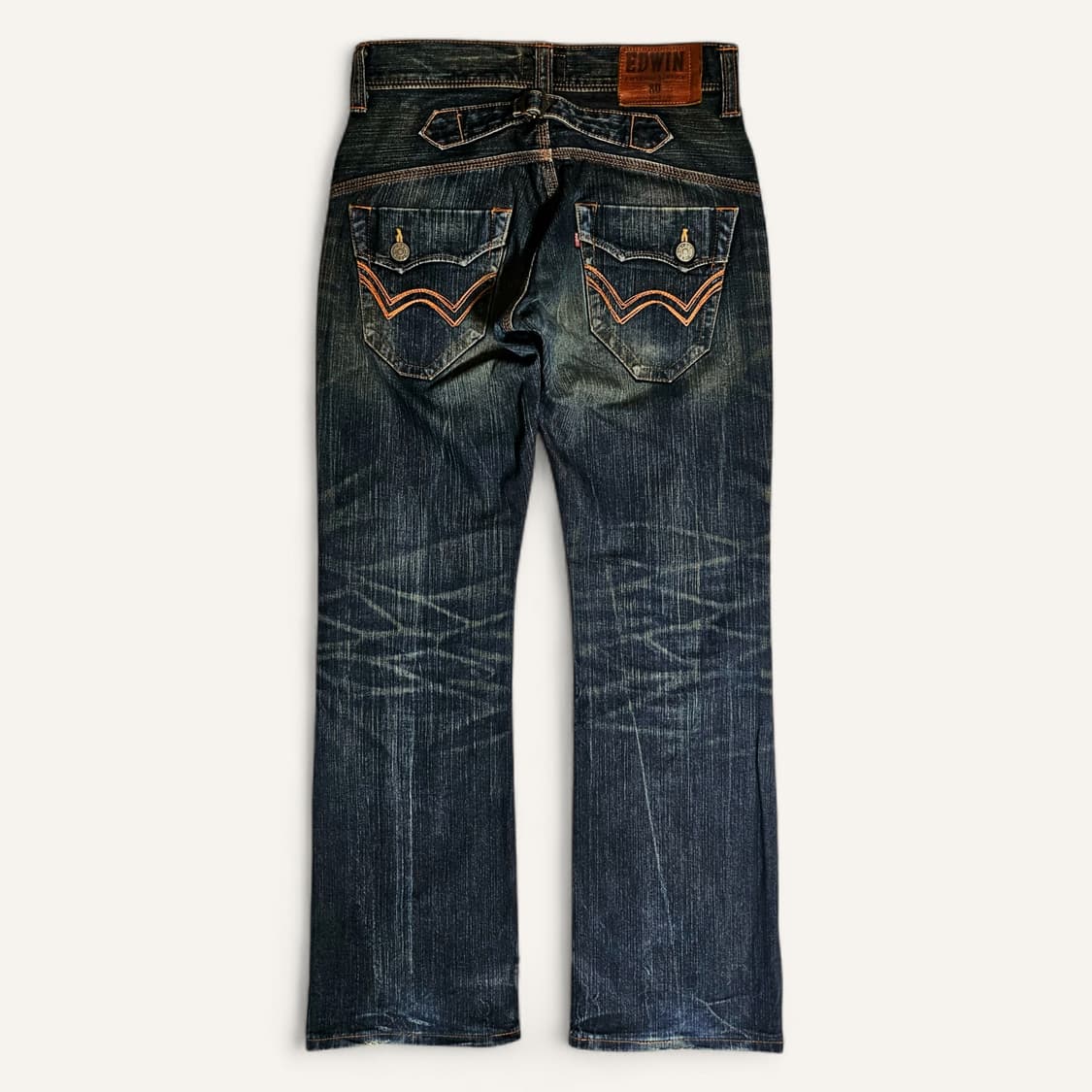 [30][에드윈JAPAN]411XVS 신치백 유즈드워시드 부츠컷 데님 상품이미지1