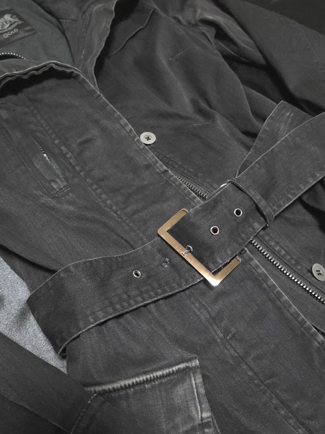 펑크 흑청 코트st 자켓 상품이미지3