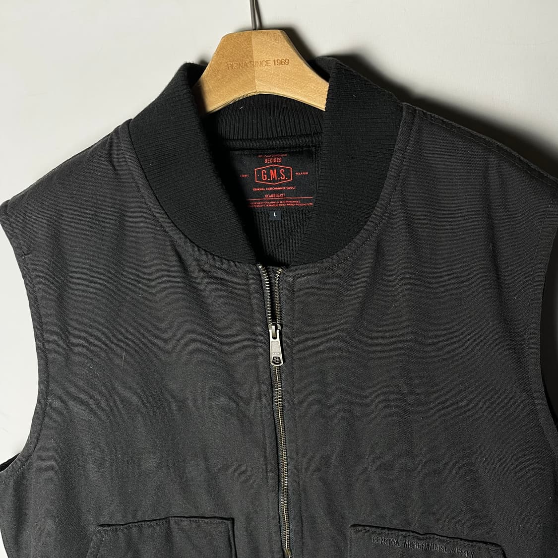 [Beams heart] 빔즈 하트 캔버스 집업 베스트 상품이미지2