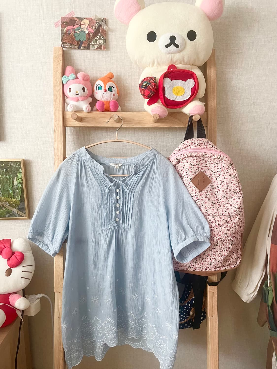 모리걸 빈티지 여름 모리 블라우스 🩵🎀 상품이미지1