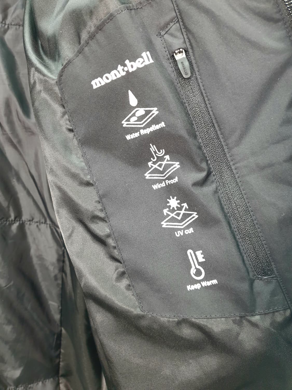 [105]몽벨 테크페이스 윈드자켓 블랙 상품이미지5