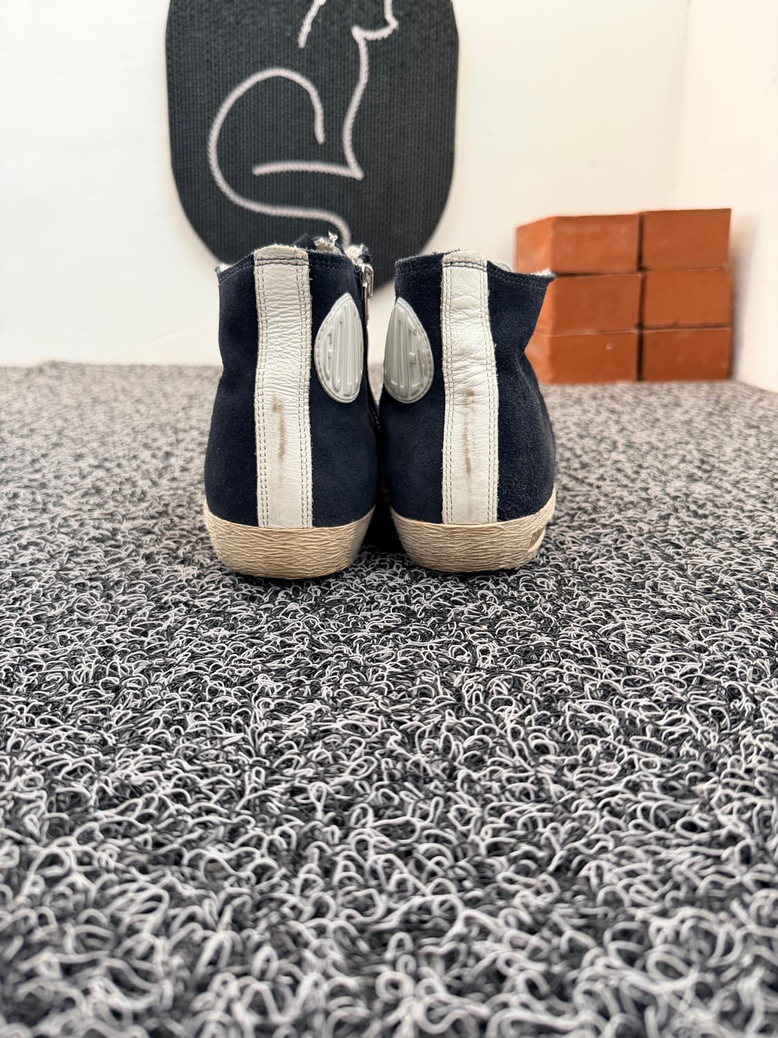 골든구스 Francy 네이비 하이탑 스니커즈 38/245 상품이미지7