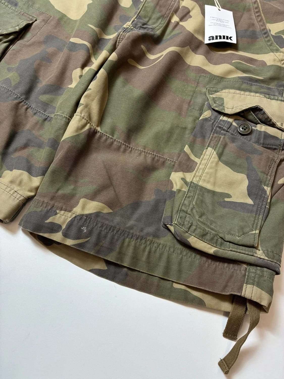 아베크롬비 앤 피치 00's 카모 패턴 카고 와이드 반바지 PN9076 상품이미지5