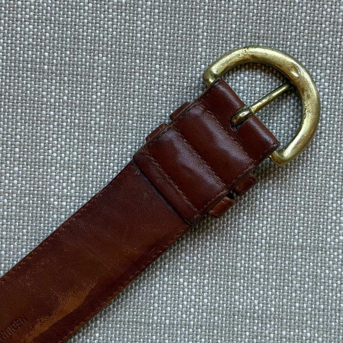 (29) 90s USA COACH 브리티쉬 탠 글러브 레더 솔브 버클벨트 상품이미지8