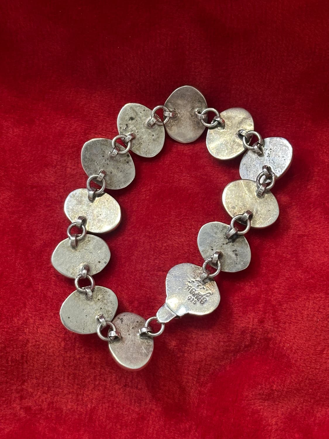 Mexico vintage onyx 925silver bracelet 상품이미지3