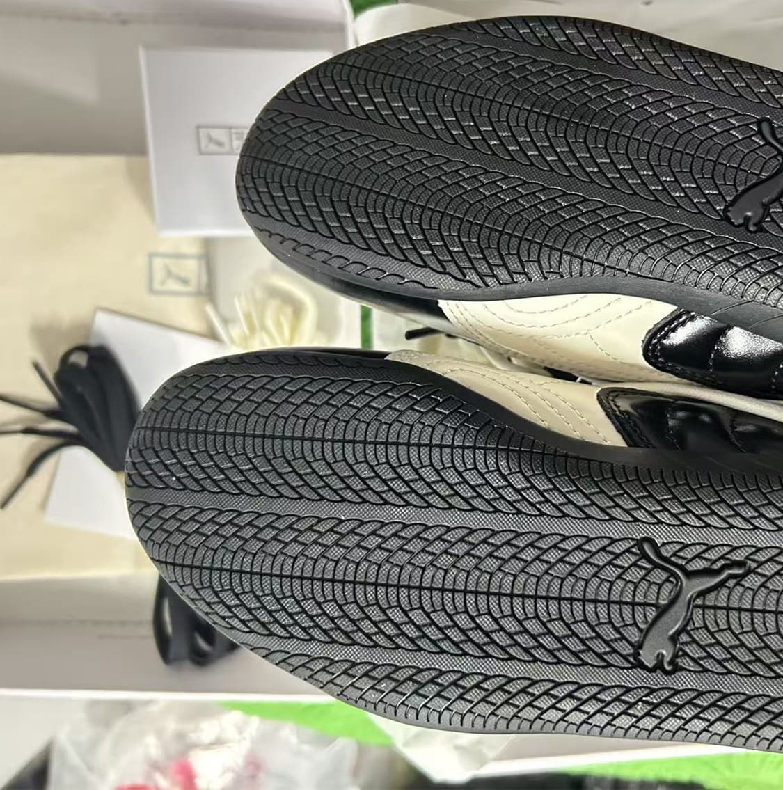 푸마 x 로제 스피드캣 PRM 블랙 웜 화이트 230mm 상품이미지3