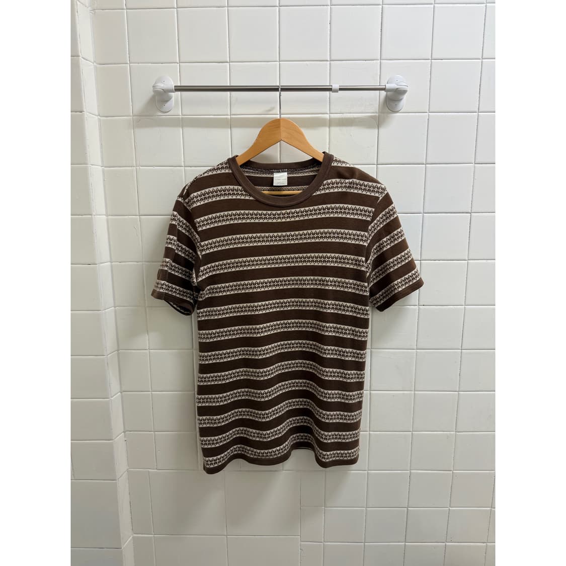 넘버나인 아카이브 자카드 니트 티셔츠 상품이미지1