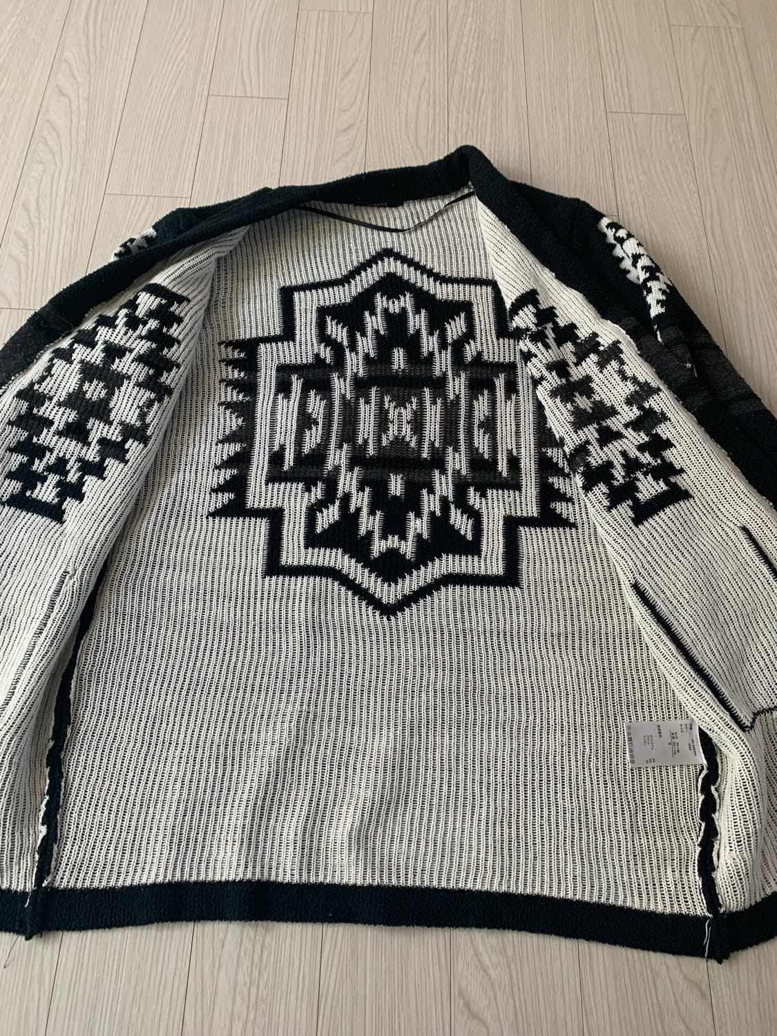 SUR EYE 패턴 니트 가디건 (일본빈티지) 상품이미지3