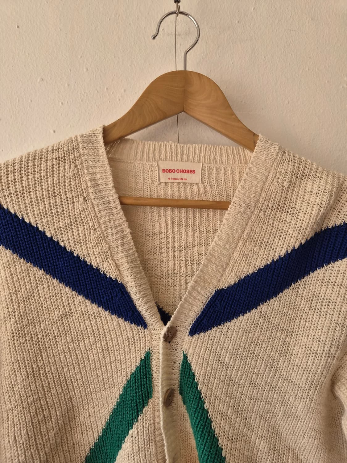 보보쇼츠 키즈 컬러블럭코튼가디건 6-7y(122) 상품이미지1