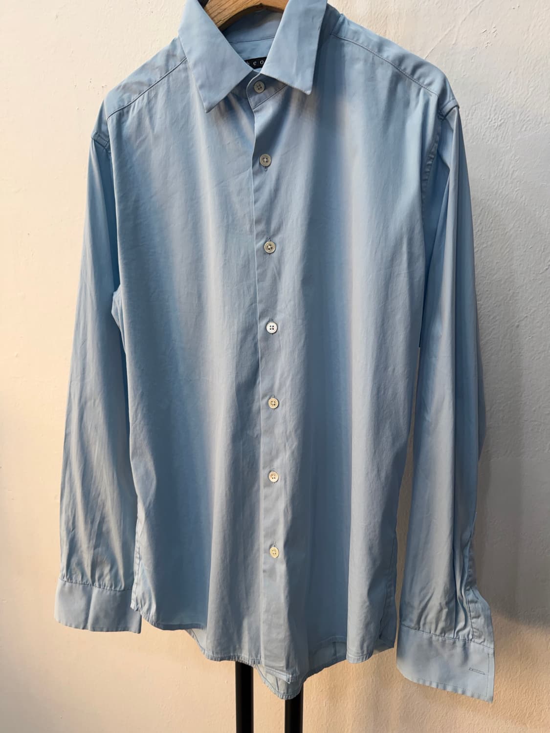 정품) theory 띠어리 여성 루즈핏 하늘색 남방 XS 상품이미지3