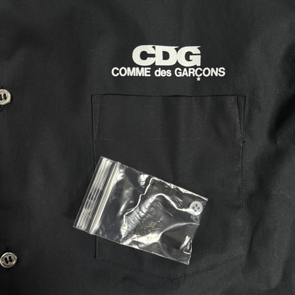 CDG 숏슬리브 셔츠 블랙 XL 상품이미지3