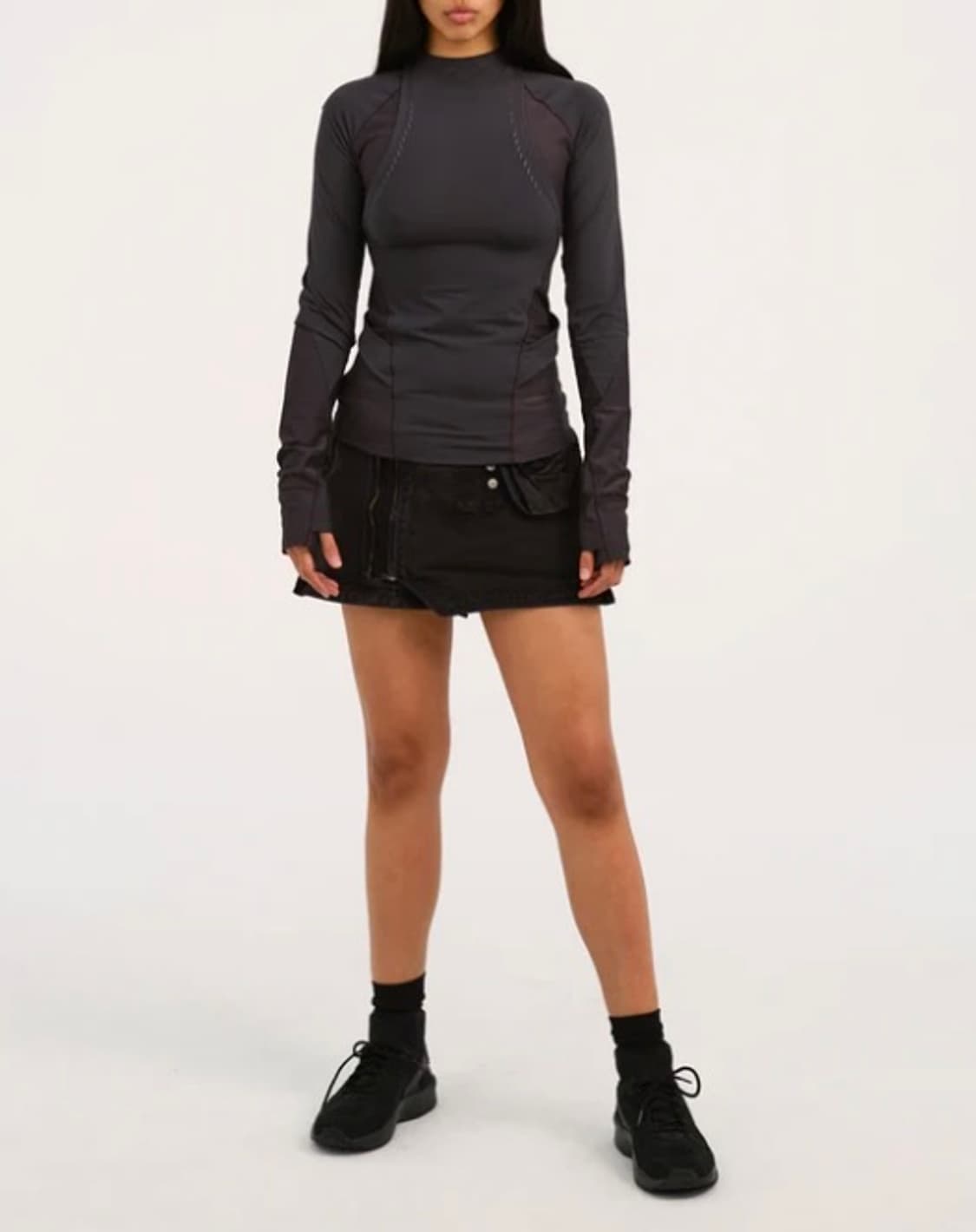 (W) 혜인 서 트랙 탑 차콜 상품이미지3