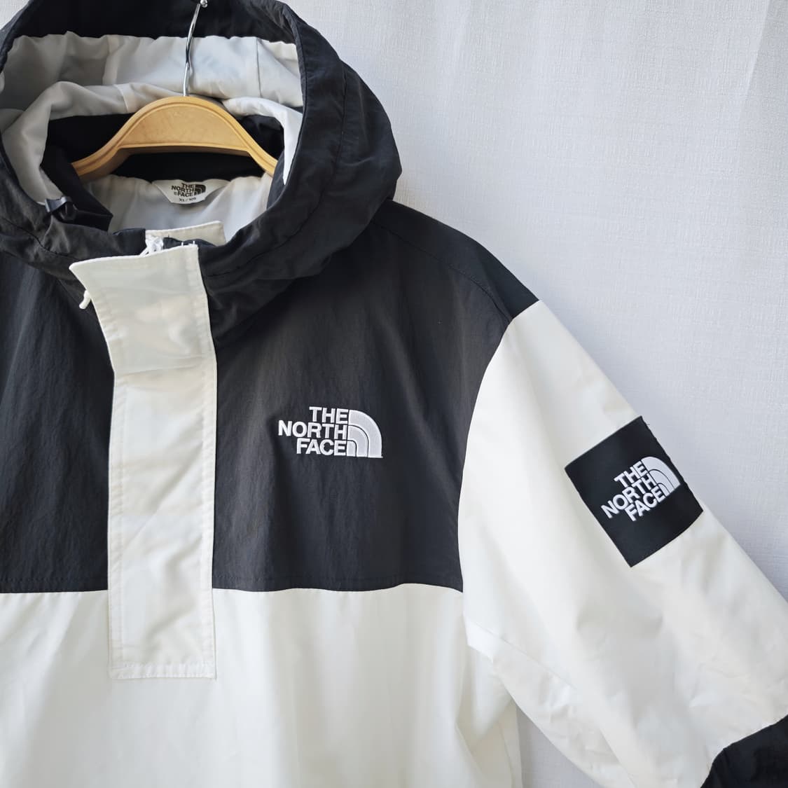 노스페이스 화이트 라벨 달튼 아노락 자켓 화이트 블랙 XL(105) 상품이미지2
