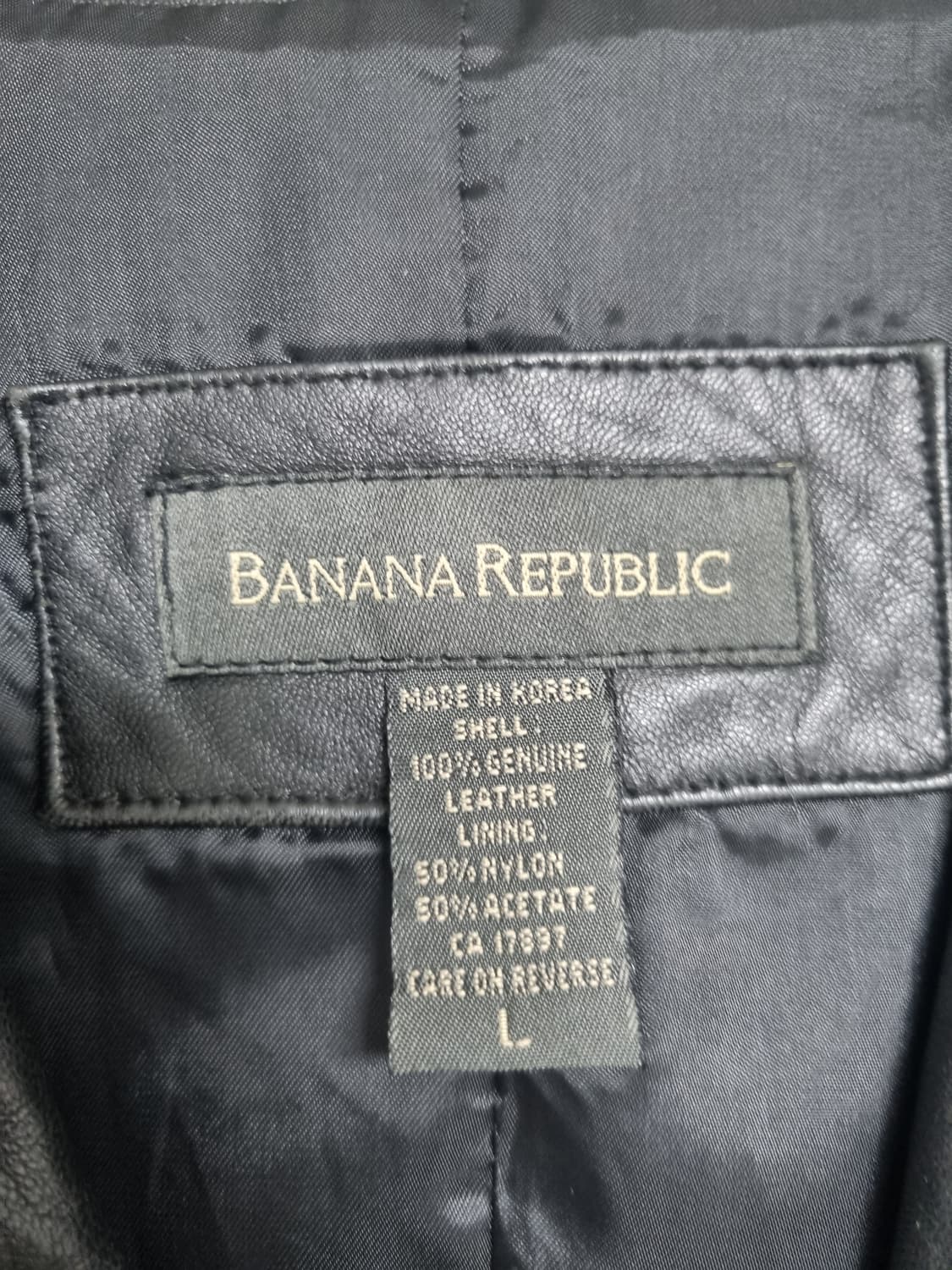 올드갭 느낌 레더 카코트 / 바나나 리퍼블릭 90s 소가죽 코트 L 상품이미지5