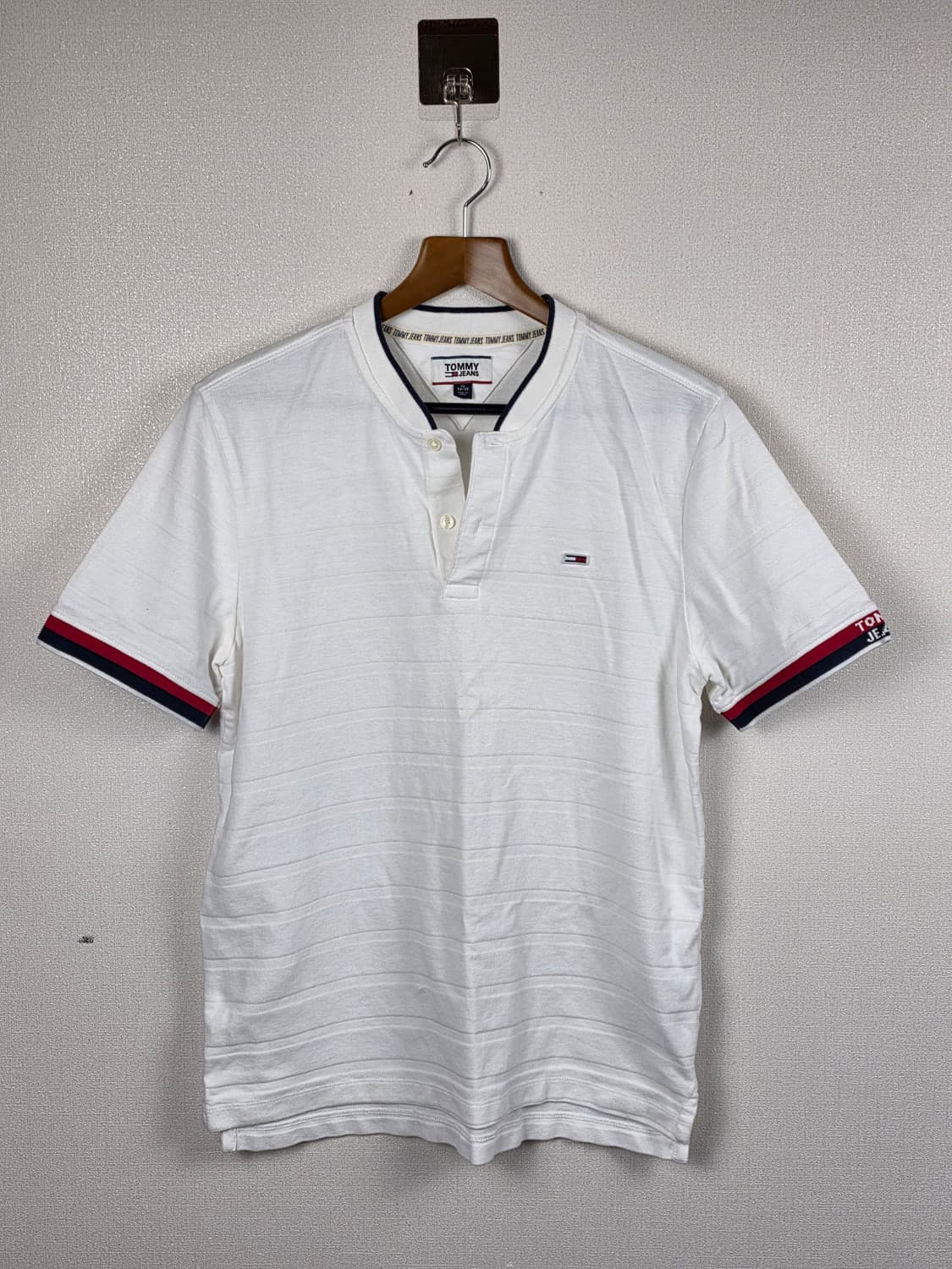 타미힐피거 타미진스 남성 베이스볼 헨리넥 반팔티 XL 상품이미지2