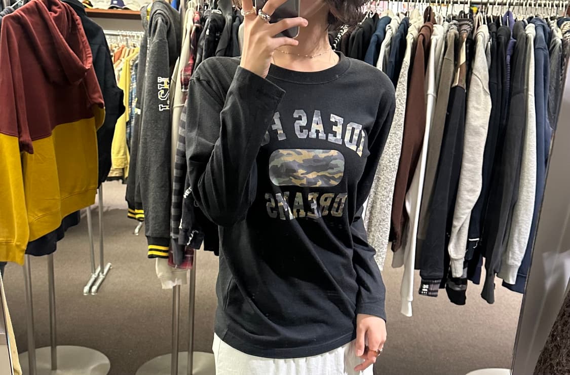 L)Japanese vintage 카모 프린팅 롱슬리브 상품이미지2