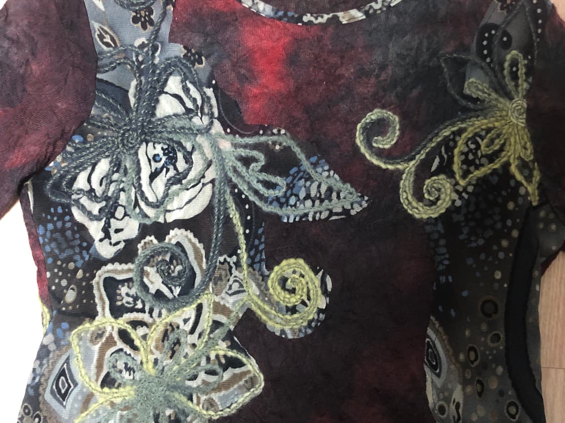 패치 자수 티셔츠  상품이미지2