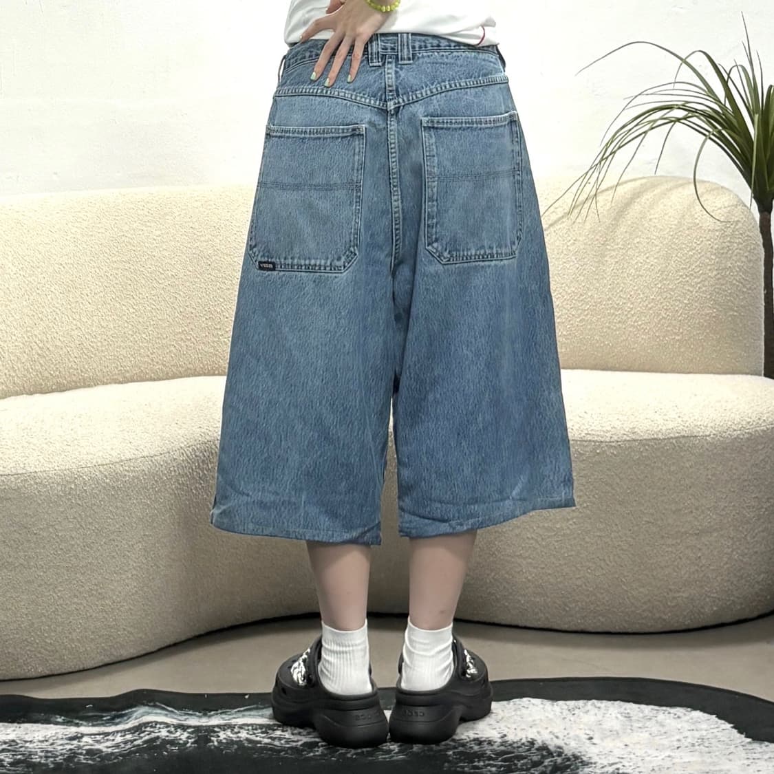 Vtg 연청 버뮤다팬츠 상품이미지2