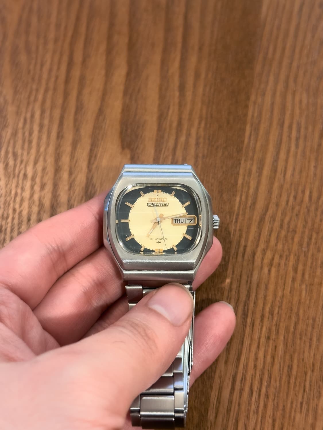 [희귀] SEIKO 5 ACTUS TV스크린 21 Jewels Auto 상품이미지4