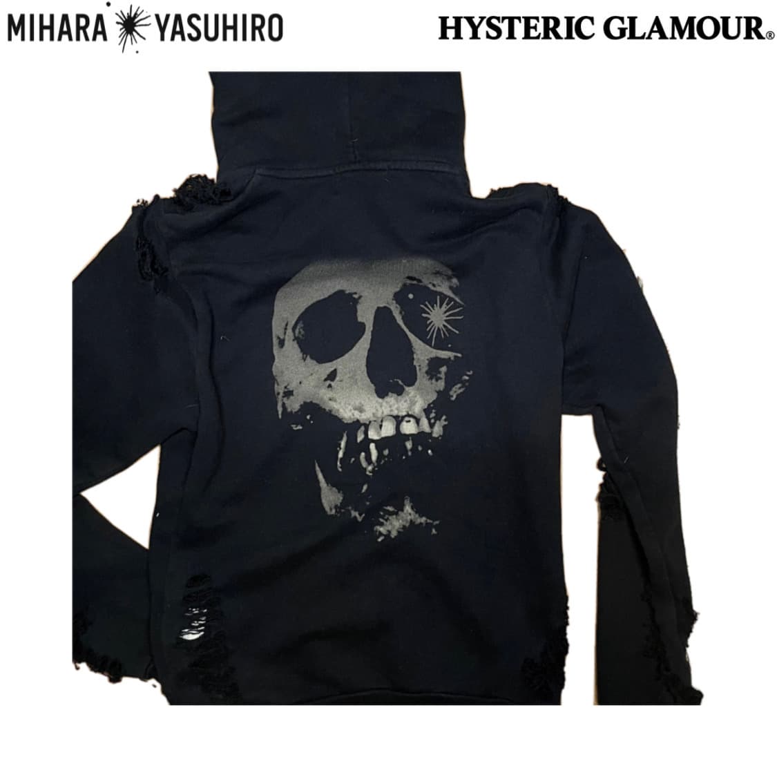 미하라야스히로X히스테릭글래머 데미지 후드집업 상품이미지2