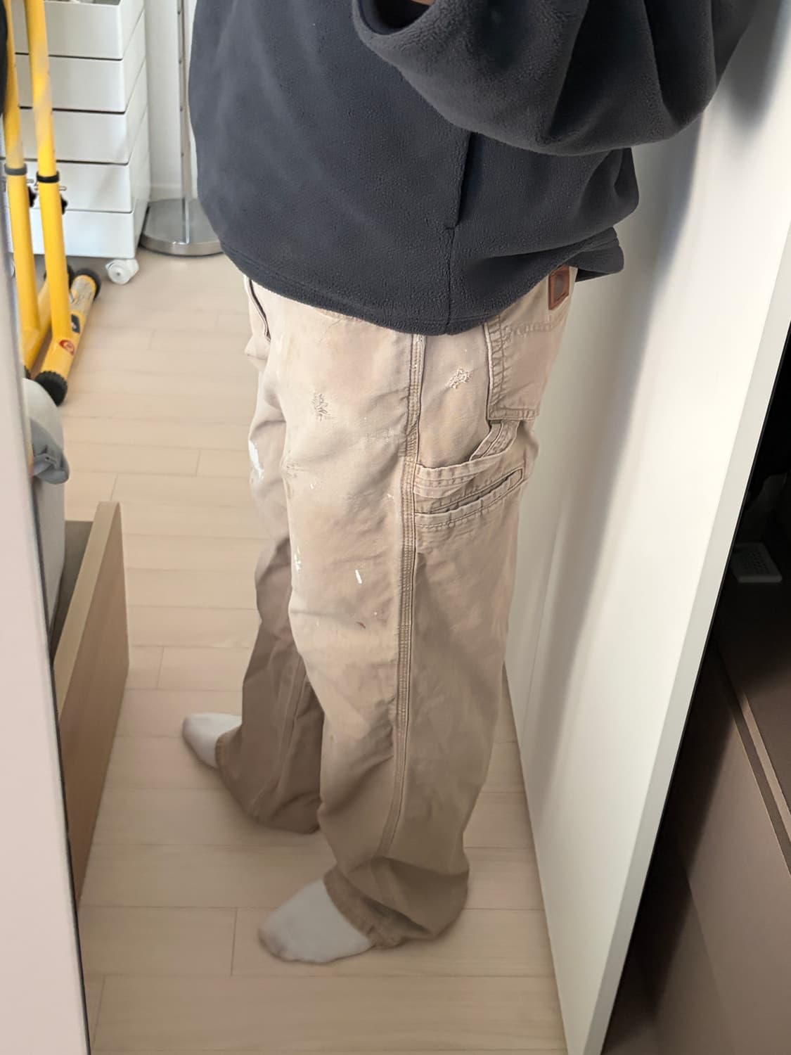 carhartt 칼하트 워크웨어 싱글니 페인팅 베이지 32 상품이미지9