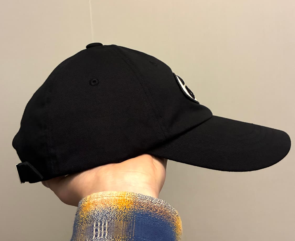 (F)emis 이미스 톤온톤 와펜 자수 볼캡 모자 블랙 상품이미지4