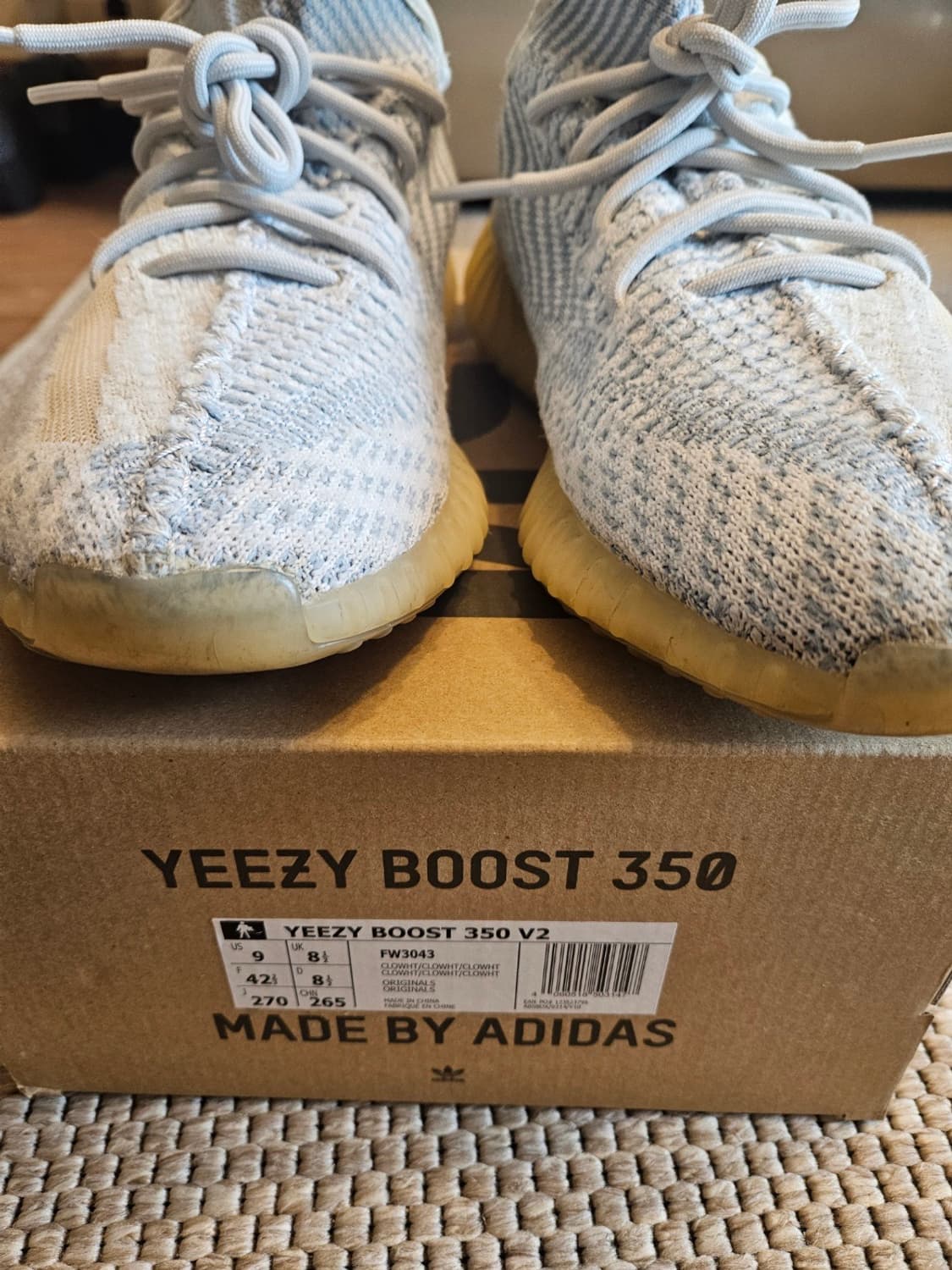 이지부스트 350 클라우드 화이트 270 상품이미지2