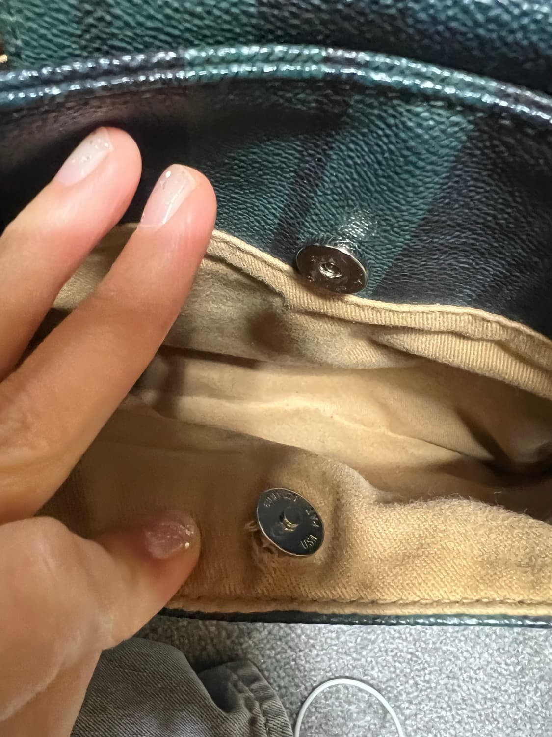 랄프로렌 빈티지 체크 숄더백 상품이미지6