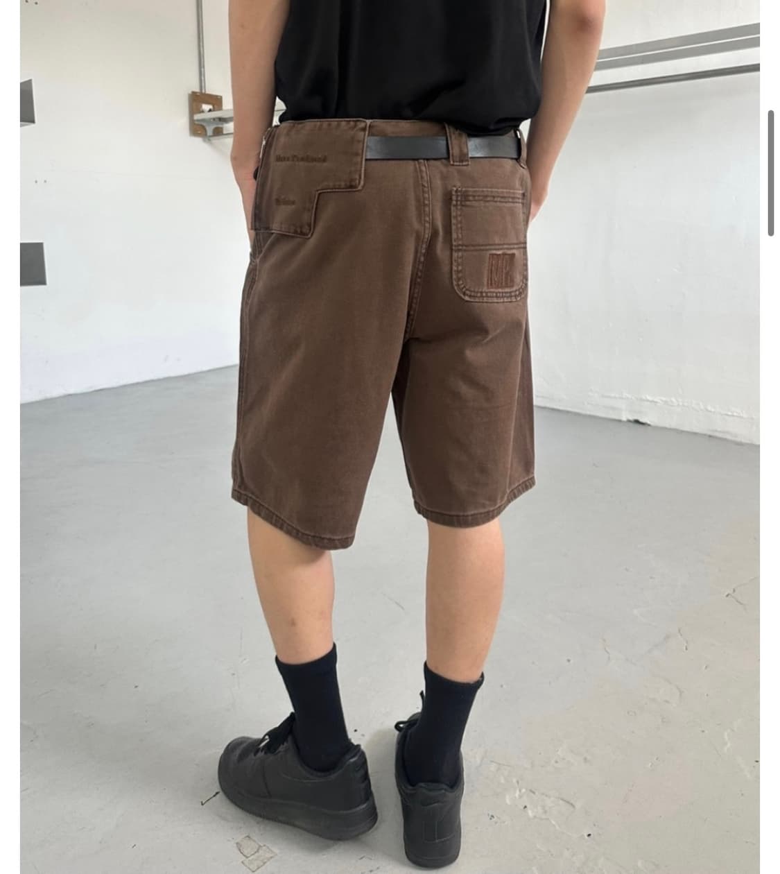 플라스틱 프로덕트 쇼츠 브라운 s 상품이미지1