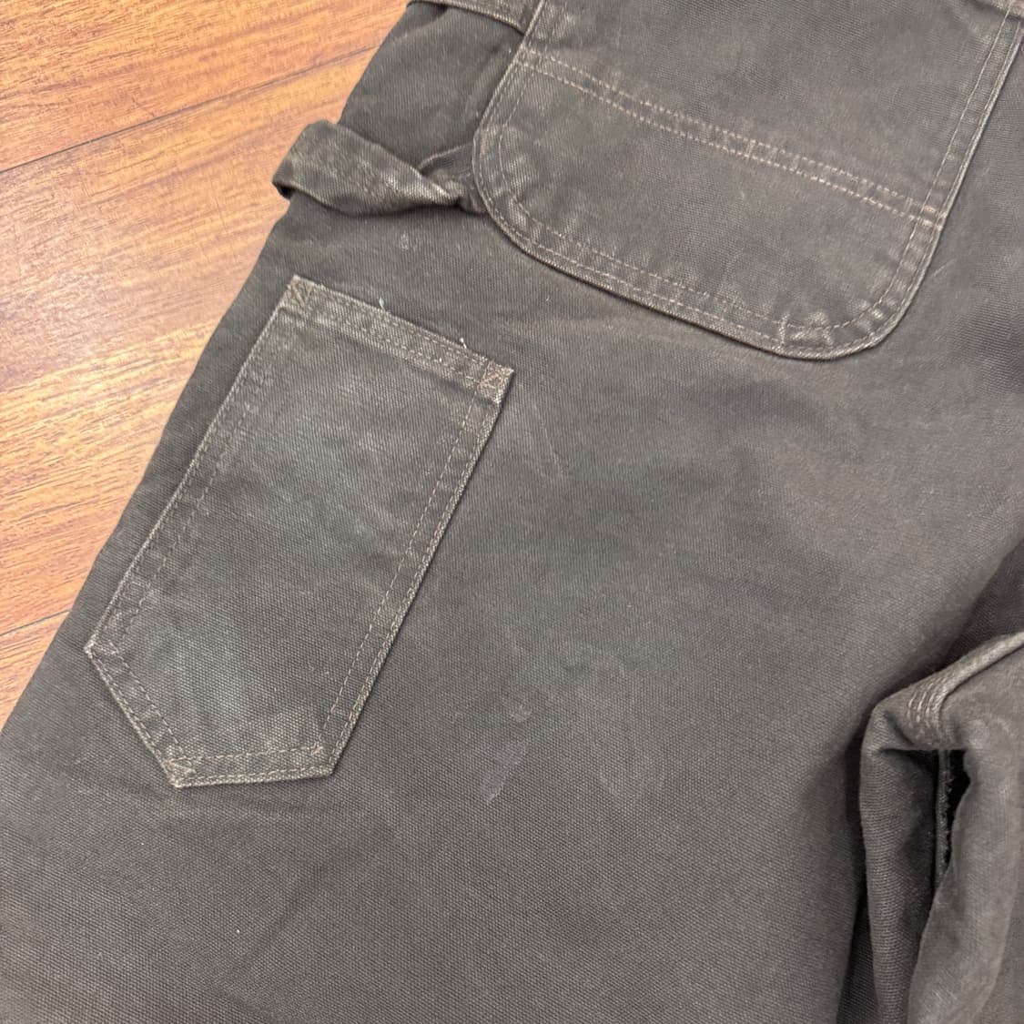 36 칼하트 USA 브라운 덕 더블 니 워크 팬츠 상품이미지6