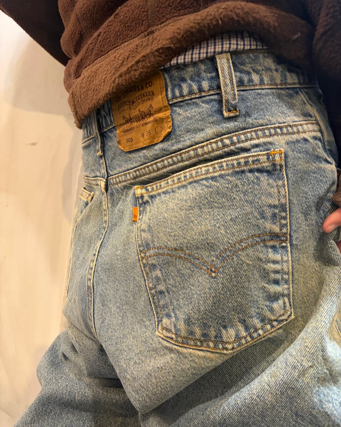 90s LEVIS orange tab washing denim jeans 상품이미지4