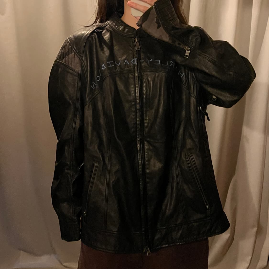 할리데이비슨 레더 바이커 자켓 상품이미지2