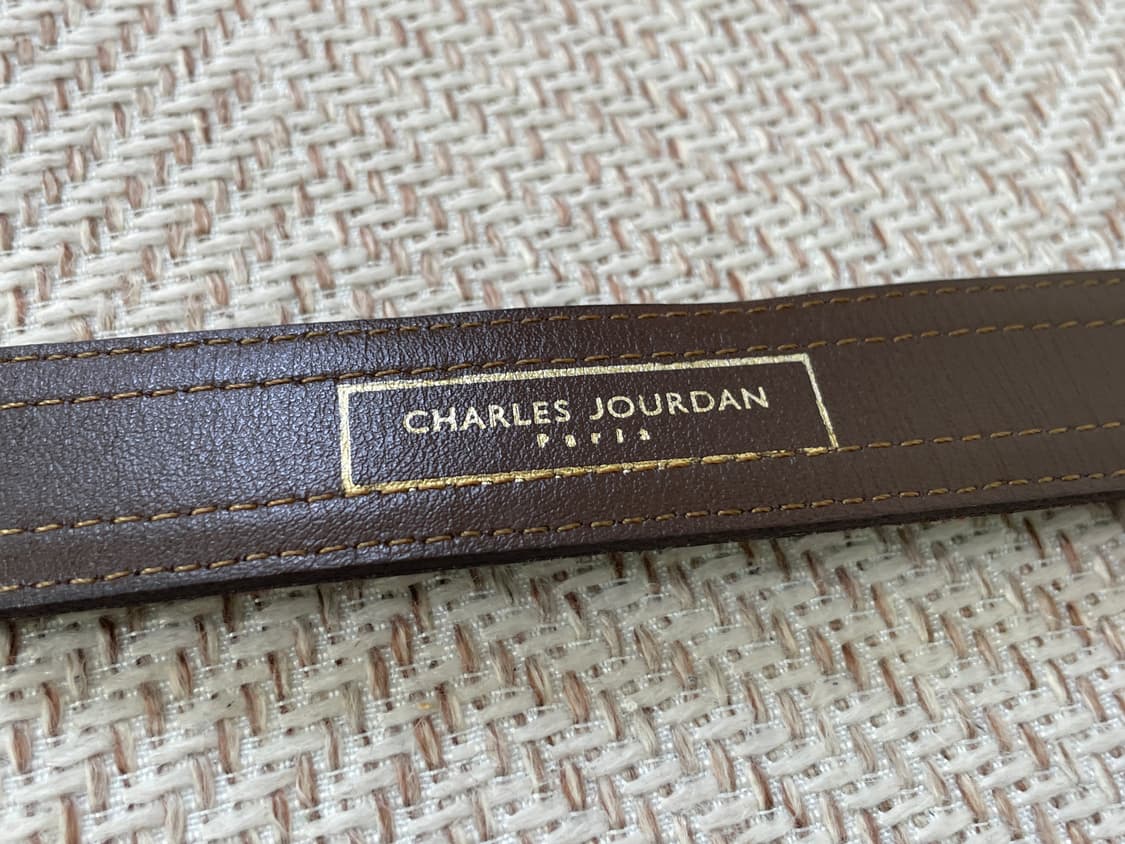 빈티지 Charles jourdan paris 브라운 레더 벨트 상품이미지6