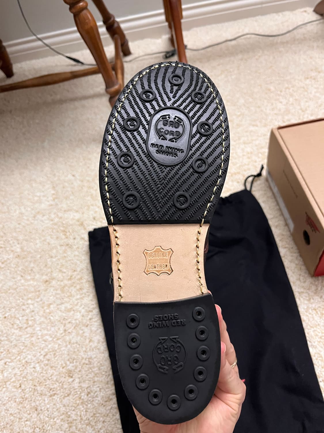 레드윙 9419 벡맨 신형 블랙체리 (8D) - 상태 좋아요  상품이미지5