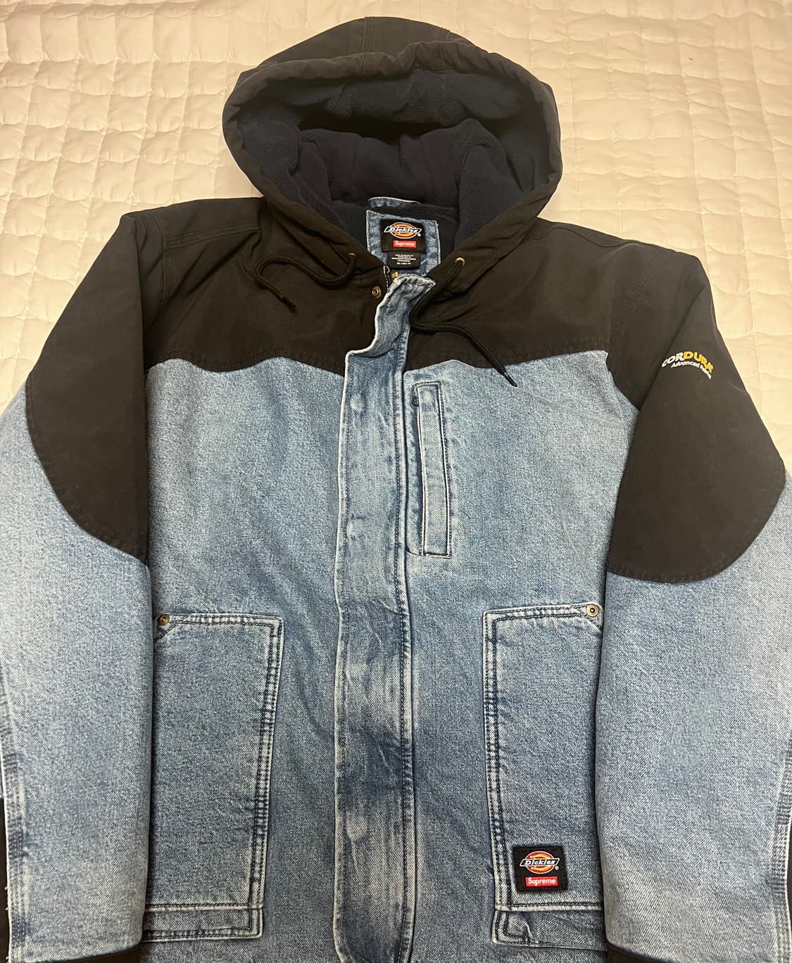 [XL] 슈프림 x 디키즈 코듀라 후드 워크자켓 데님 상품이미지3