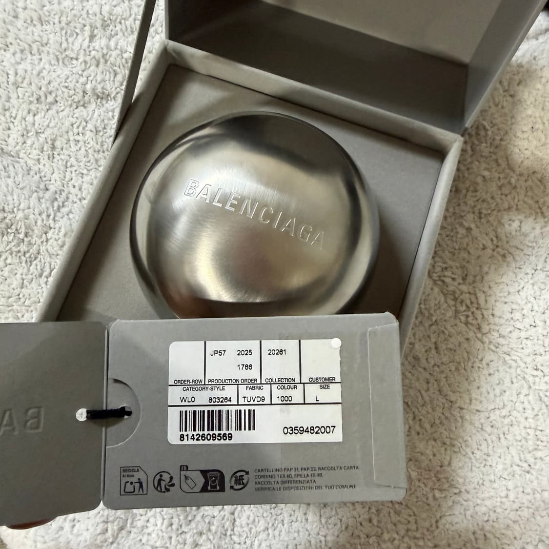 [L] 발렌시아가 살롱 드 쿠튀르 레귤러 핏 후드 집업 블랙 상품이미지6