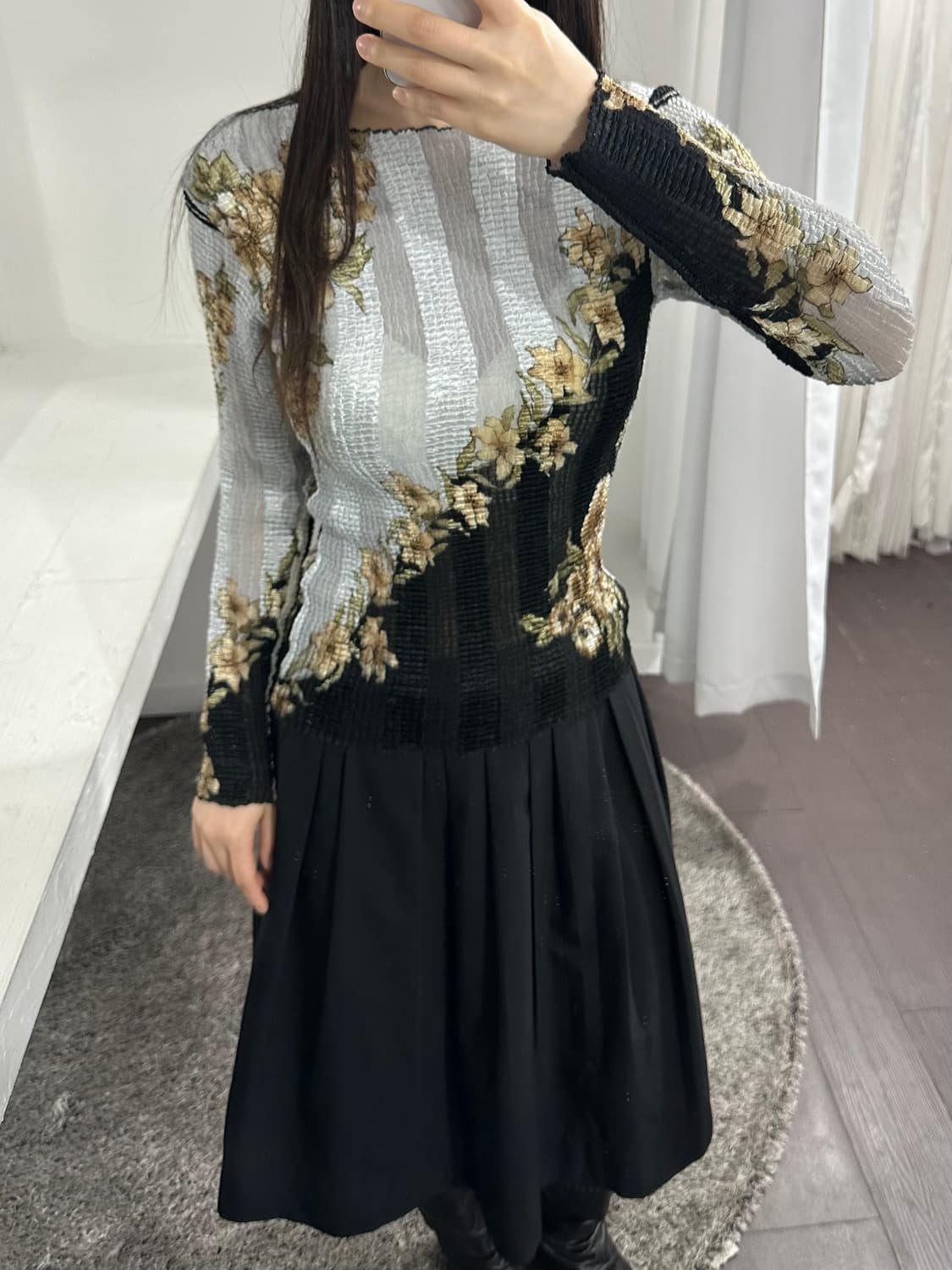 oriental pleats top 상품이미지2