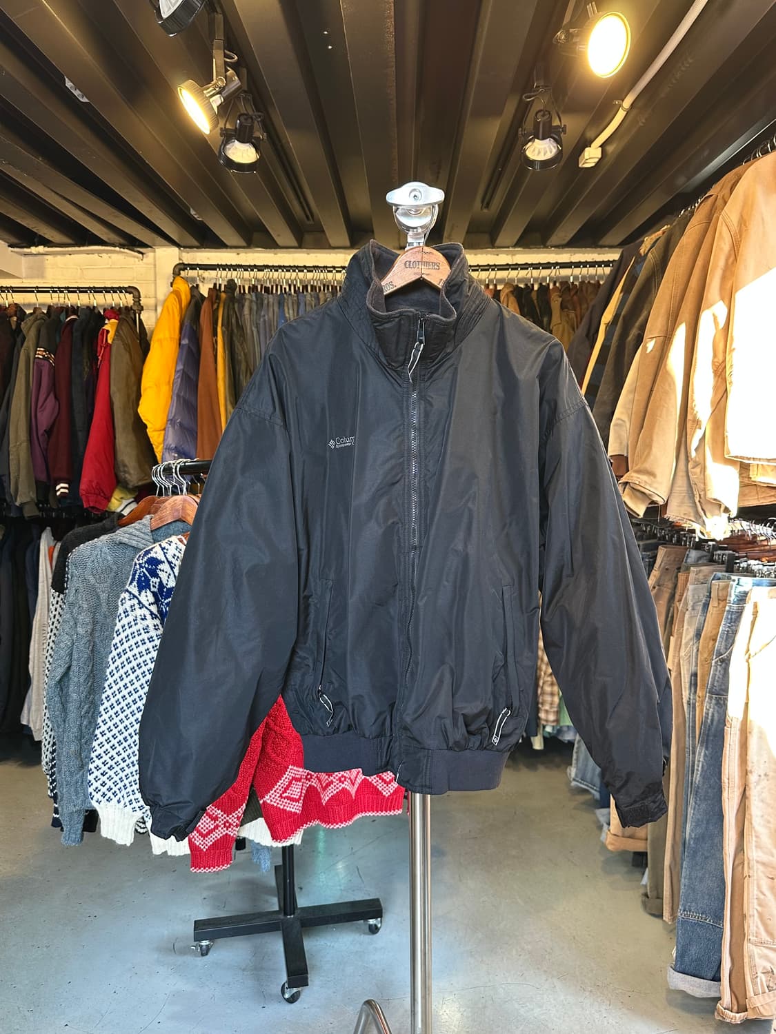 컬럼비아 윈드브레이커 후리스 라이닝 트랙 자켓 상품이미지1