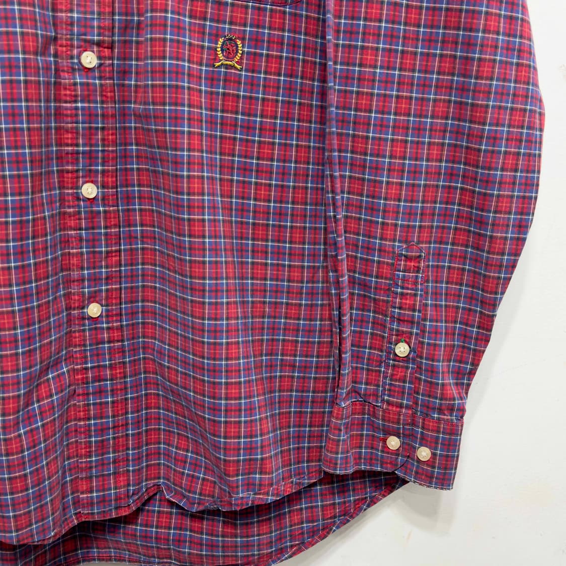 90s 타미힐피거 체크 셔츠 상품이미지3