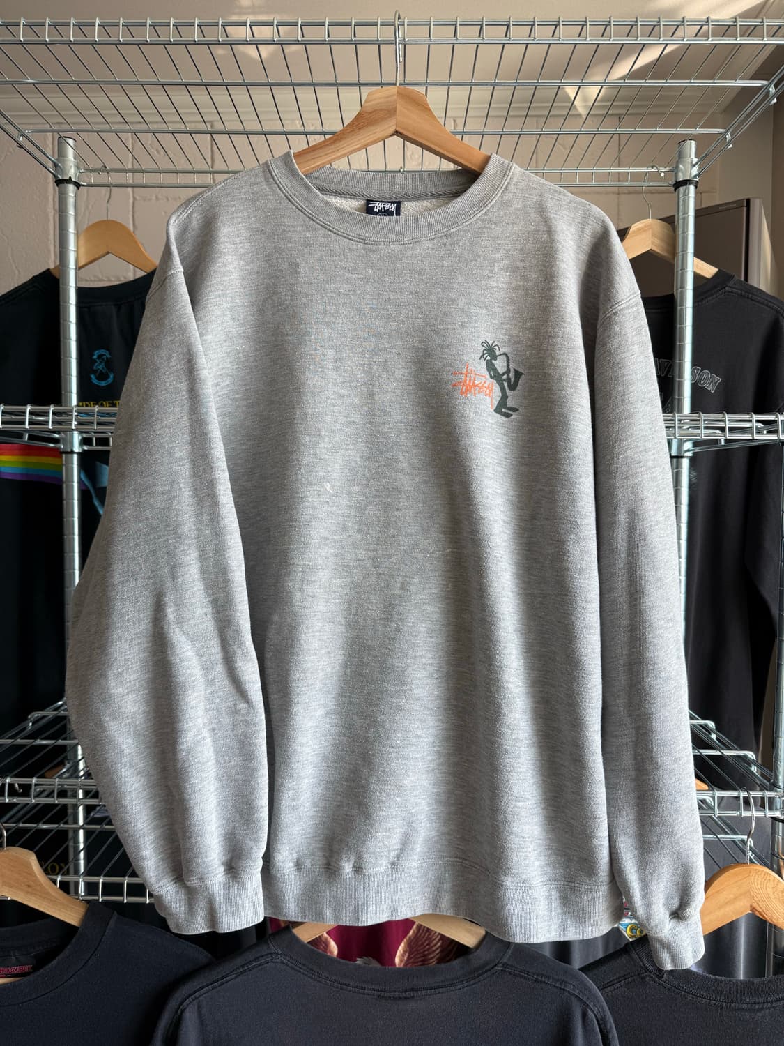 90s 스투시 재즈 스틱맨 스웻셔츠 상품이미지2