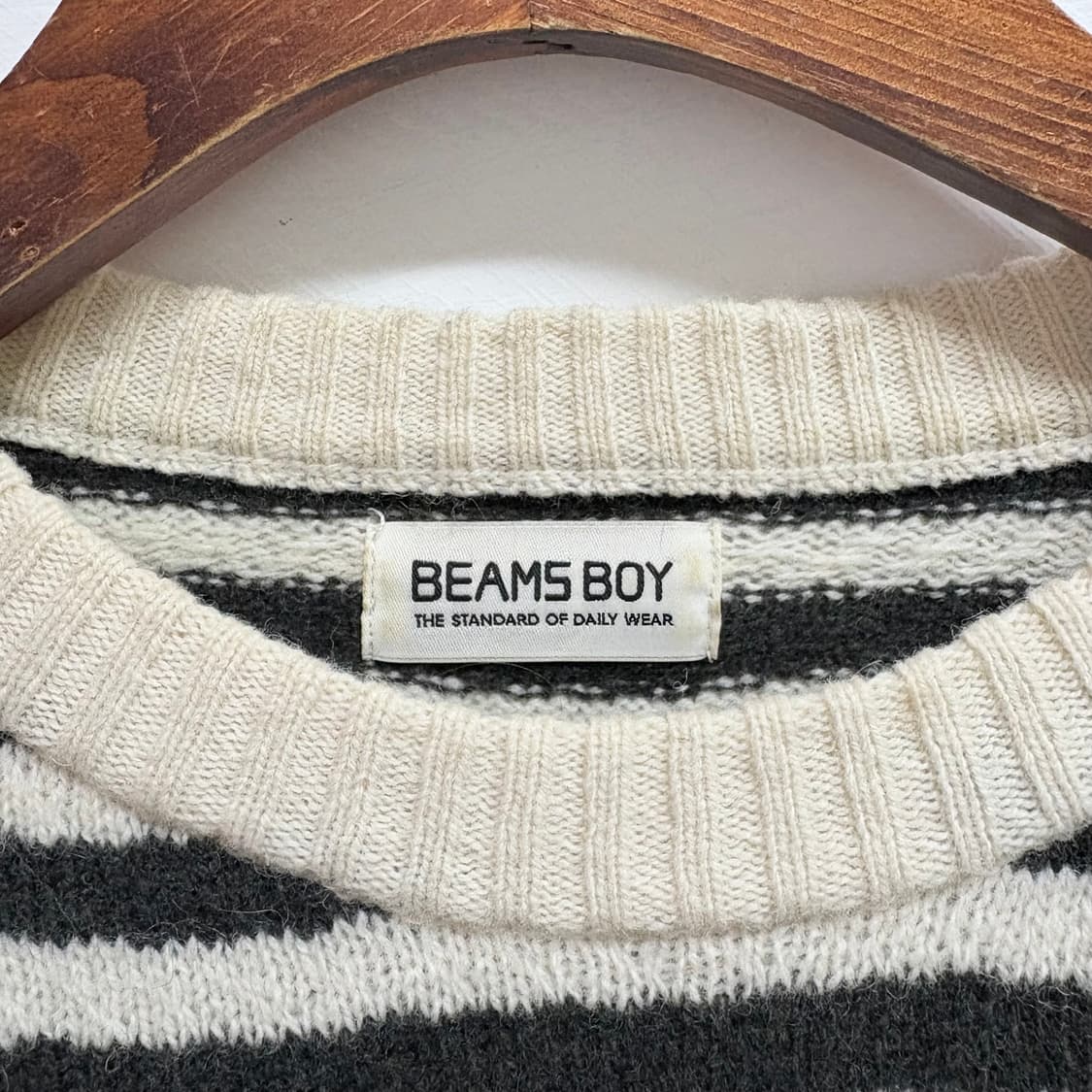 BEAMS BOY 빔즈보이 울 스트라이프 니트  상품이미지3