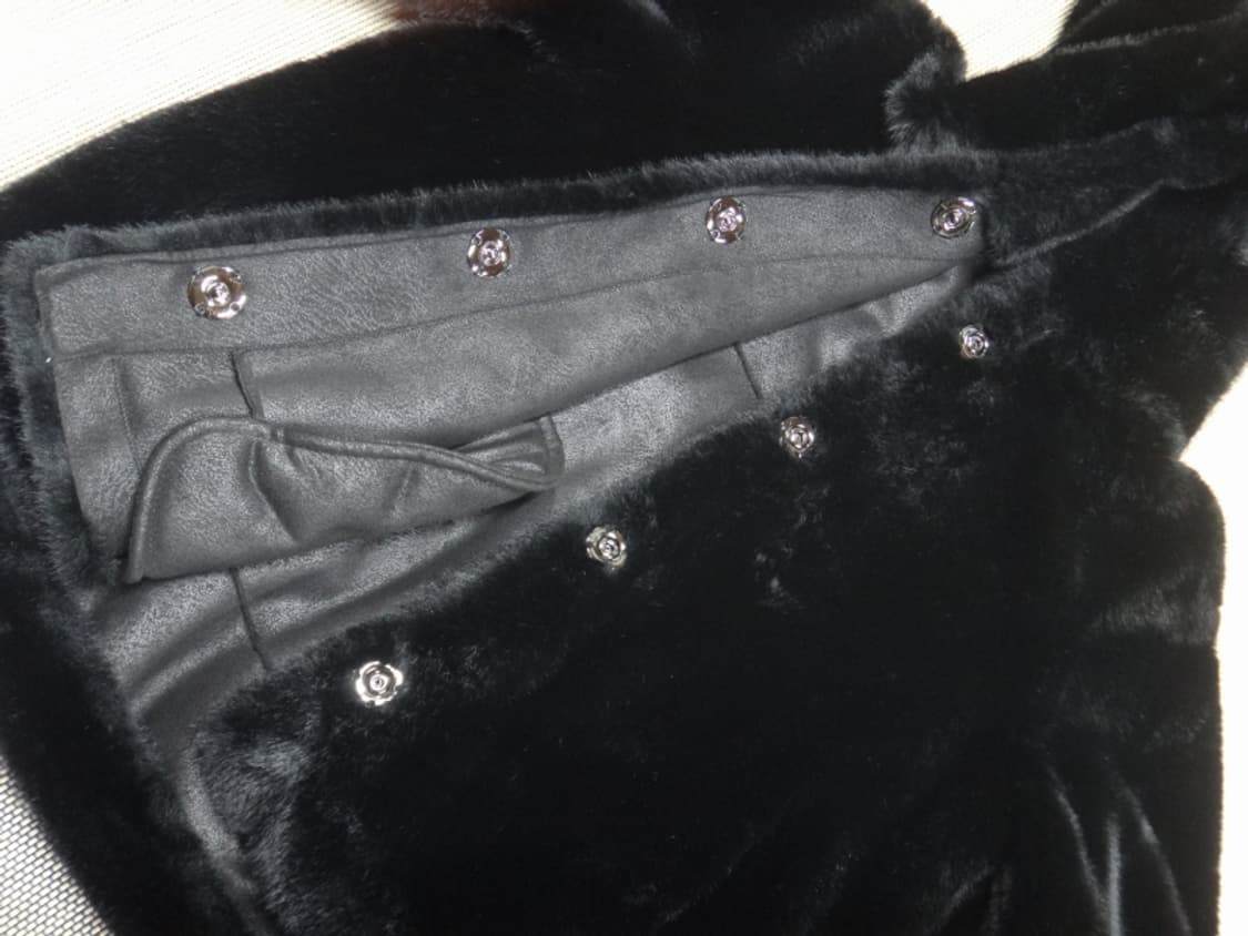 (M/66) LBL 여성 페이크 밍크 퍼 후드 자켓 상품이미지6