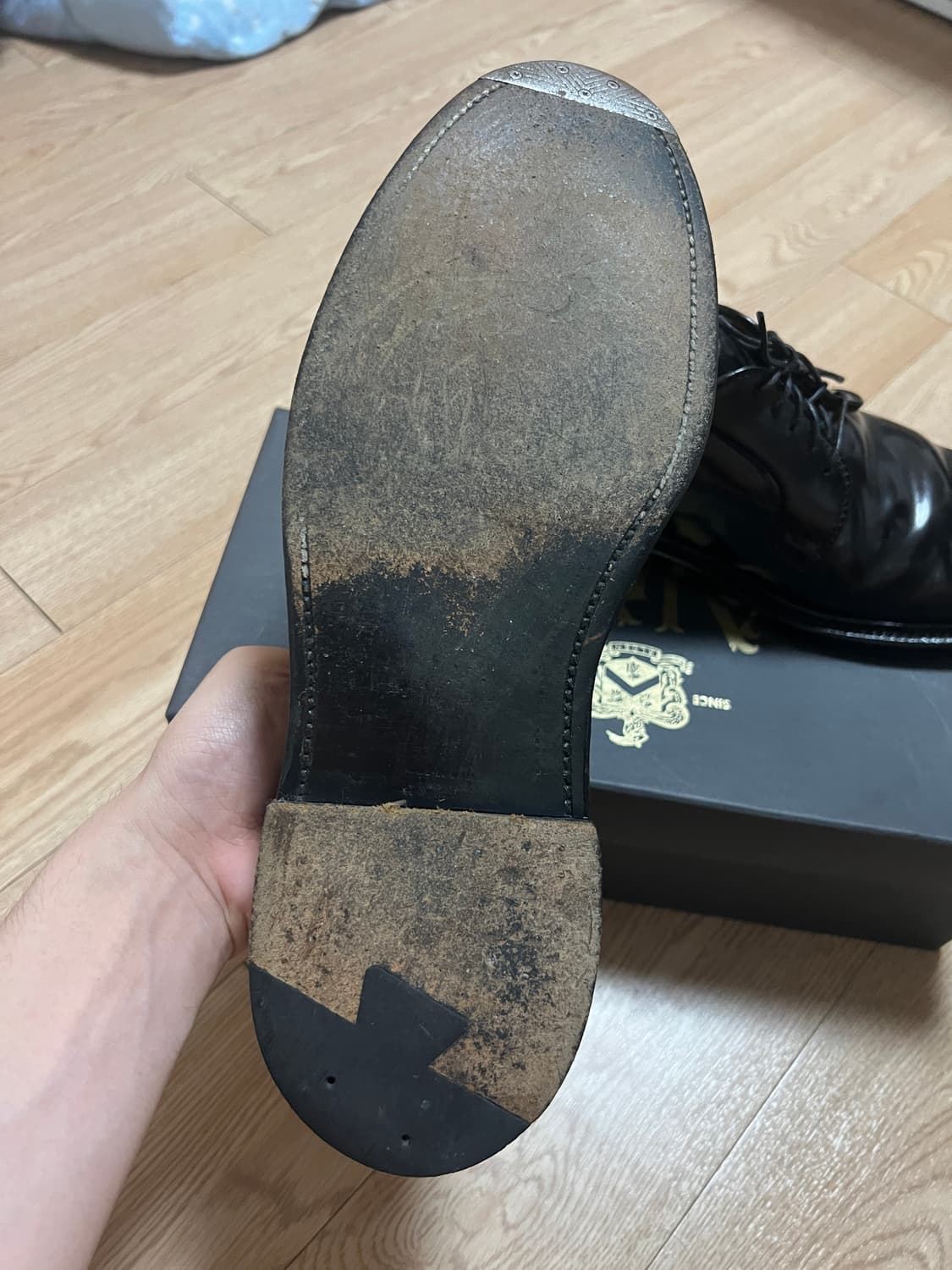 알든 9901 코도반 더비슈즈 9.5D 275사이즈 상품이미지6