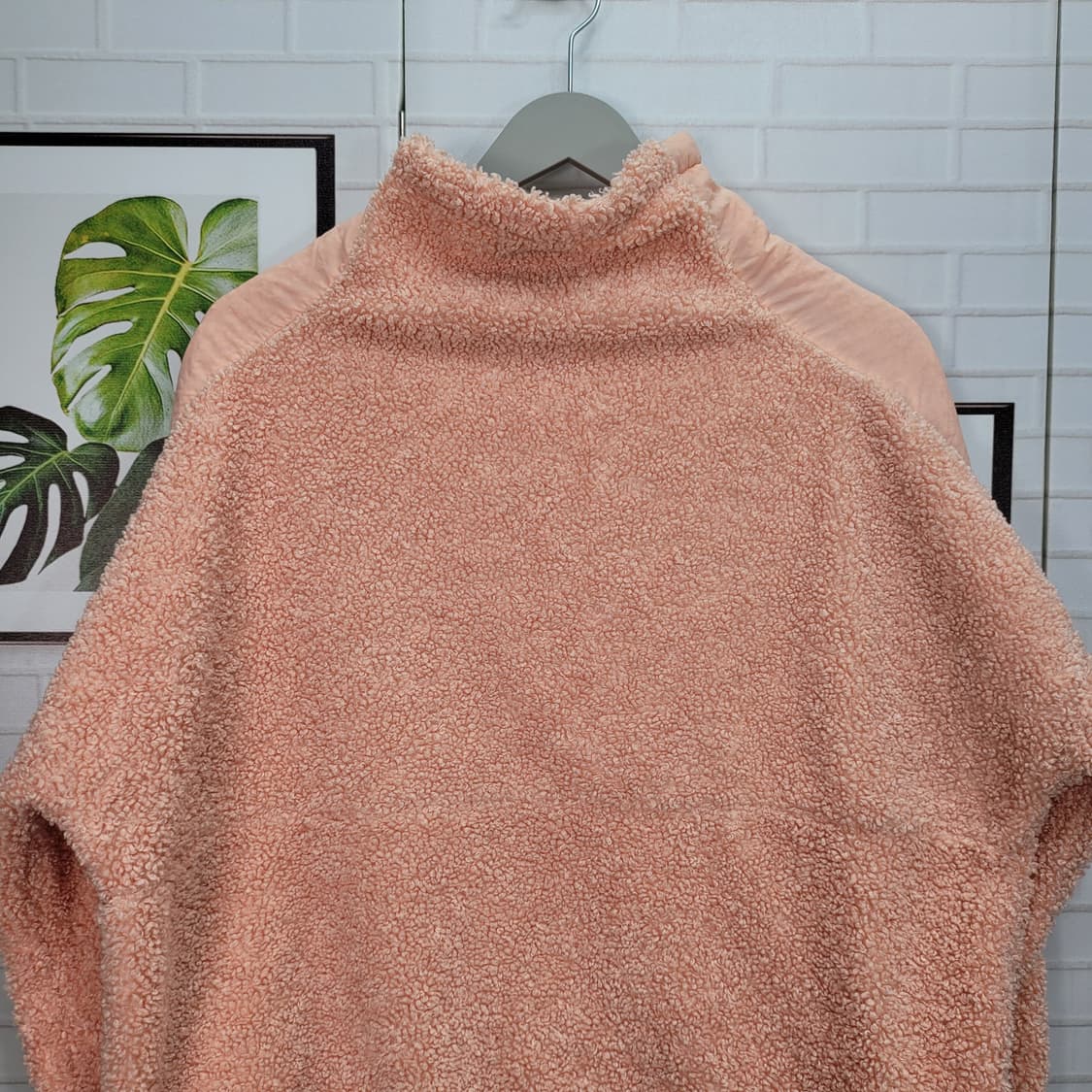 아디다스 플리스 방풍 하이넥 뽀글이 후리스 스웨터 거의새옷 M사이즈 상품이미지5